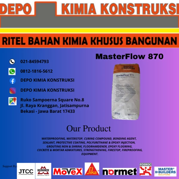 MasterFlow 870 ( Semen ) Merk MBS 