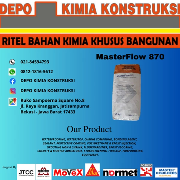 MasterFlow 870 ( Semen ) Merk MBS 