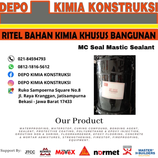 Mastic Sealant Mc Seal Bahan Waterproofing