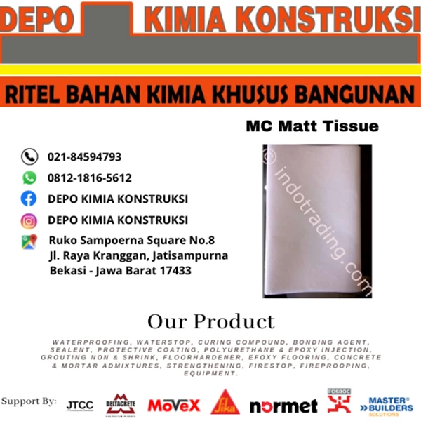 Mc Mat Tissue Bahan Waterproofing