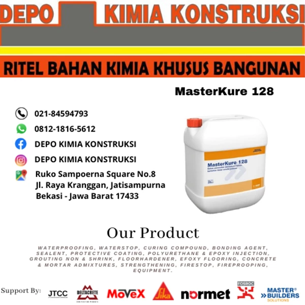 MasterKure 128 Bahan Perawatan Beton Polymer Emulsion