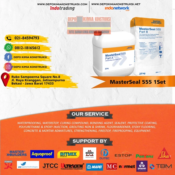 MasterSeal 555 Bahan Waterproofing 1Set