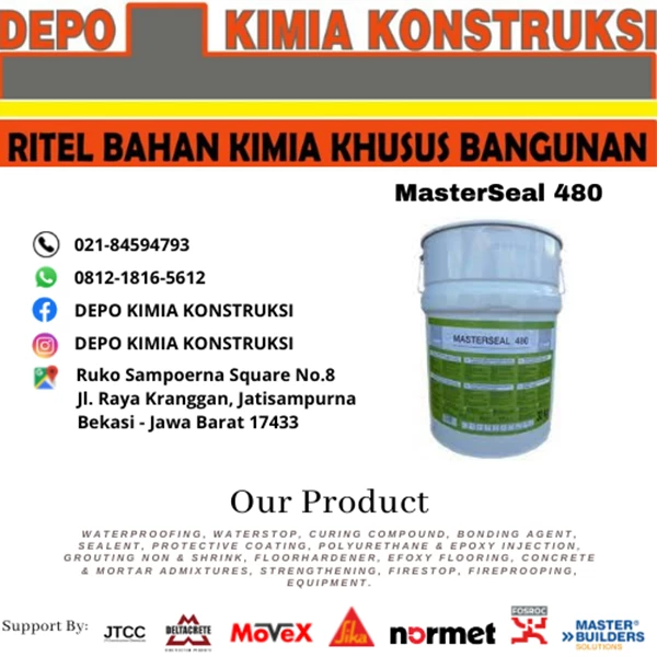 MasterSeal 480 Rubber Liquid Membrane Waterproofing