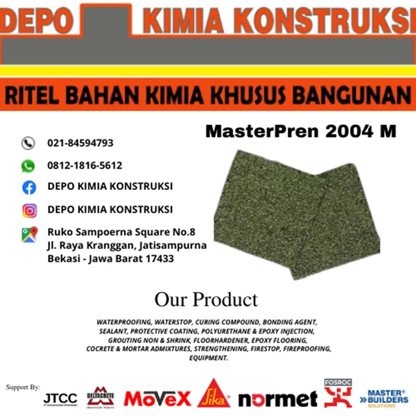 MasterPren 2004 M Membrane Waterproofing