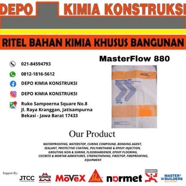 MasterFlow 880 Cementitous Grouting MBS